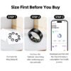 Smart Ring for Women&Men-Activity/Sleep/Heart Rate/HRV/Stress/Women's Health Tracker-IP68 Waterproof/Wearable-No Subscription Fee Required-Compatible with iPhone &Android