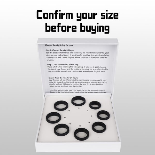 主图2 Smart Ring Sizing Kit - 8 Sizes (6-13) for Men & Women - Accurate Measurement Tool for Smart Rings - Find Before Purchase - Jewelry Sizer Guide for Engagement & Wedding Bands
