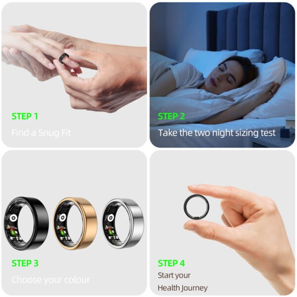 主图5 Smart Ring Sizing Kit - 8 Sizes (6-13) for Men & Women - Accurate Measurement Tool for Smart Rings - Find Before Purchase - Jewelry Sizer Guide for Engagement & Wedding Bands