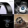 Smart Ring for Women&Men-Activity/Sleep/Heart Rate/HRV/Stress/Women's Health Tracker-IP68 Waterproof/Wearable-No Subscription Fee Required-Compatible with iPhone &Android