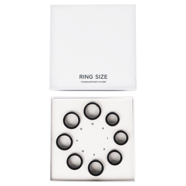 指模白底图 Smart Ring Sizing Kit - 8 Sizes (6-13) for Men & Women - Accurate Measurement Tool for Smart Rings - Find Before Purchase - Jewelry Sizer Guide for Engagement & Wedding Bands