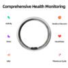 Smart Ring for Women&Men-Activity/Sleep/Heart Rate/HRV/Stress/Women's Health Tracker-IP68 Waterproof/Wearable-No Subscription Fee Required-Compatible with iPhone &Android