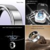 Smart Ring for Women&Men-Activity/Sleep/Heart Rate/HRV/Stress/Women's Health Tracker-IP68 Waterproof/Wearable-No Subscription Fee Required-Compatible with iPhone &Android